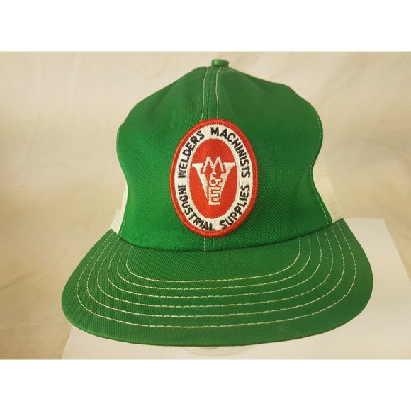 WELDERS MACHINISTS M&E Cap Trucker Hat Snapback Baseball Vintage retro 80s - Picture 2 of 9